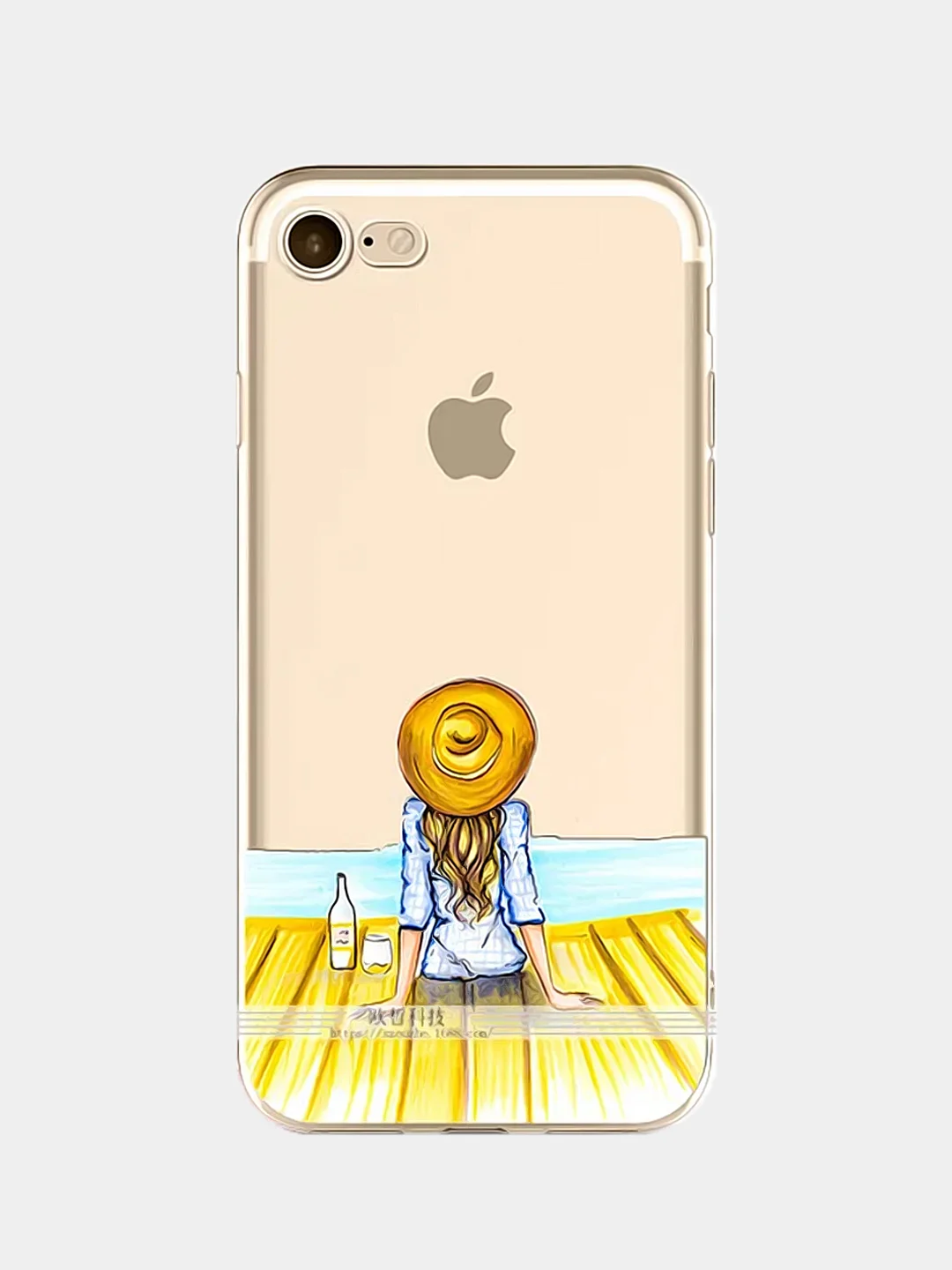 Серебряный чехол для Apple iPhone 6/6s / 6 Plus/6s Plus / 7/8 / 7 Plus/8 Plus / 11 / 11 PRO / 11 PRO MAX / XS Max / XR / X/XS  прозрачный силиконовый Девушки