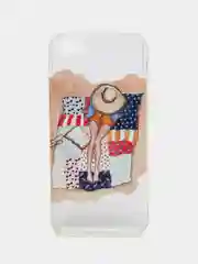 Синий меланж чехол для Apple iPhone 6/6s / 6 Plus/6s Plus / 7/8 / 7 Plus/8 Plus / 11 / 11 PRO / 11 PRO MAX / XS Max / XR / X/XS  прозрачный силиконовый Девушки