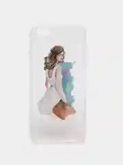 Фуксия чехол для Apple iPhone 6/6s / 6 Plus/6s Plus / 7/8 / 7 Plus/8 Plus / 11 / 11 PRO / 11 PRO MAX / XS Max / XR / X/XS  прозрачный силиконовый Девушки