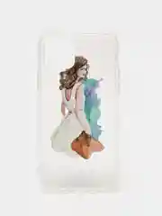 Фуксия чехол для Apple iPhone 6/6s / 6 Plus/6s Plus / 7/8 / 7 Plus/8 Plus / 11 / 11 PRO / 11 PRO MAX / XS Max / XR / X/XS  прозрачный силиконовый Девушки