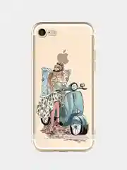 Хаки чехол для Apple iPhone 6/6s / 6 Plus/6s Plus / 7/8 / 7 Plus/8 Plus / 11 / 11 PRO / 11 PRO MAX / XS Max / XR / X/XS  прозрачный силиконовый Девушки
