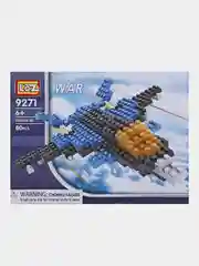 Морской 3d конструктор 80 деталей / блоков. Самолёт военный как вертолёт