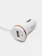 Белый автомобильная зарядка Hoco Z14, Lightning 8-pin, 3.4A, 1 USB
