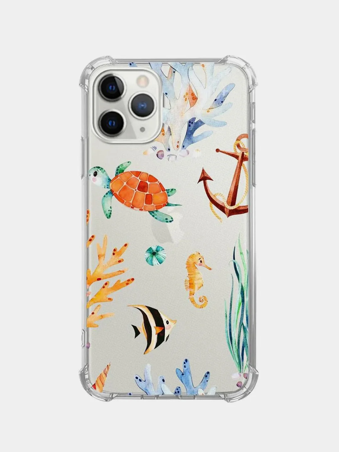 Золотой чехол для iPhone 6/6s / 6 Plus/6s Plus / 7/8 / 7 Plus/8 Plus / 11 / 11 PRO / 11 PRO MAX / XS Max / XR / X/XS  прозрачный силиконовый с рисунком