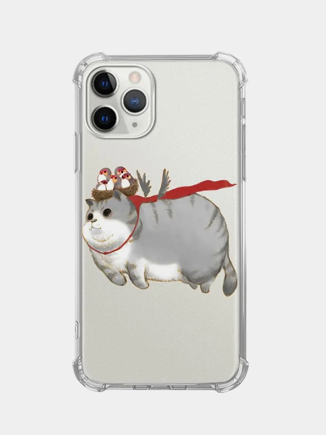 Серебряный чехол для iPhone 6/6s / 6 Plus/6s Plus / 7/8 / 7 Plus/8 Plus / 11 / 11 PRO / 11 PRO MAX / XS Max / XR / X/XS  прозрачный силиконовый с рисунком