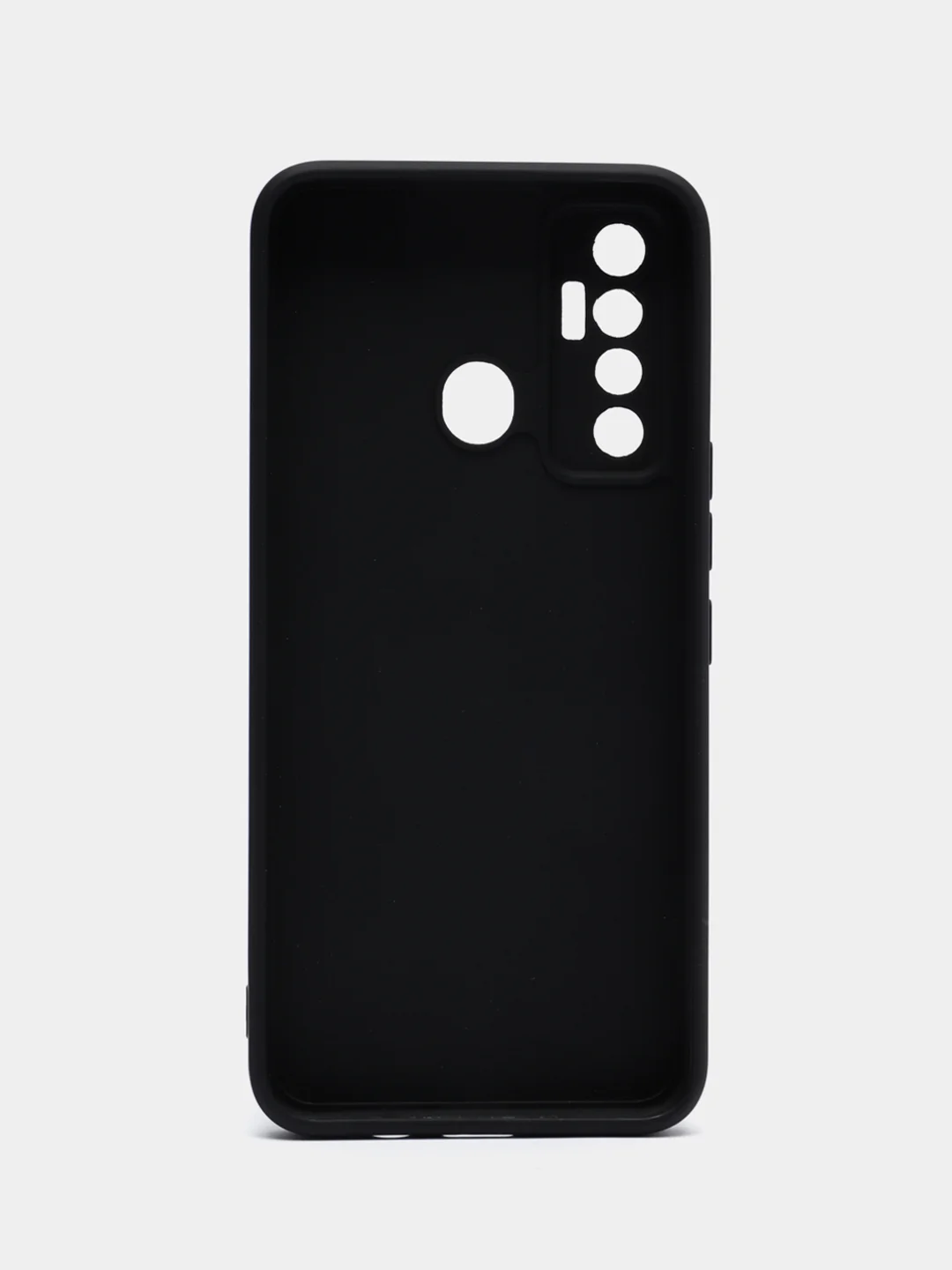 Бежевый меланж чехол силиконовый с принтом для TECNO Camon 17 (с отпечатком сзади)
