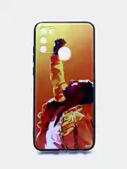 Хаки чехол силиконовый с принтом для TECNO Camon 17 (с отпечатком сзади)