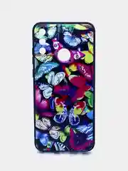 Карамельный чехол силиконовый с принтом для TECNO Camon 17 (с отпечатком сзади)