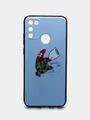 Лимонный чехол силиконовый с принтом для TECNO Camon 17 (с отпечатком сзади)
