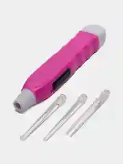 Фуксия палочка для чистки ушей с подсветкой и насадками