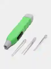 Салатовый палочка для чистки ушей с подсветкой и насадками