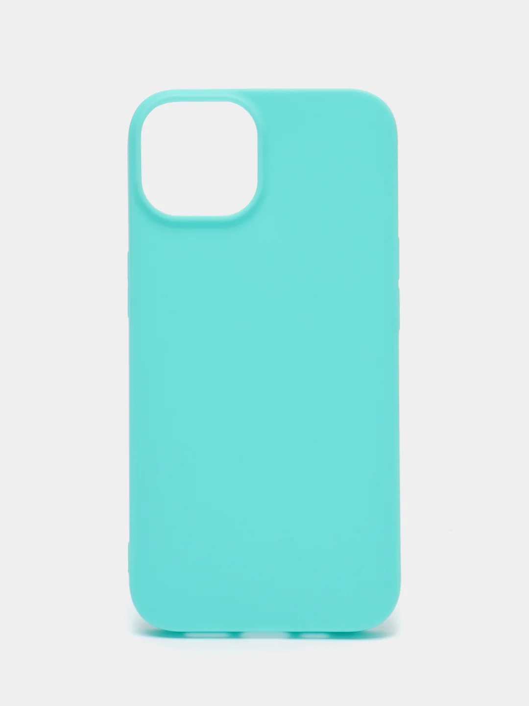Бирюзовый чехол для iPhone 13 / Айфон 13, силиконовый, цветной, матовый