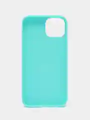 Бирюзовый чехол для iPhone 13 / Айфон 13, силиконовый, цветной, матовый