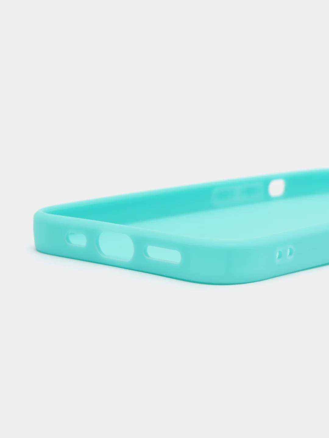 Бирюзовый чехол для iPhone 13 / Айфон 13, силиконовый, цветной, матовый