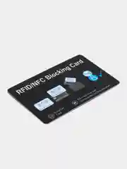 Черный карта-блокиратор сигнала RFID/NFC