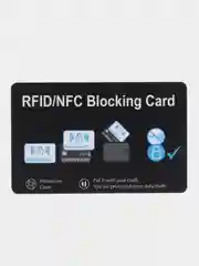 Черный карта-блокиратор сигнала RFID/NFC