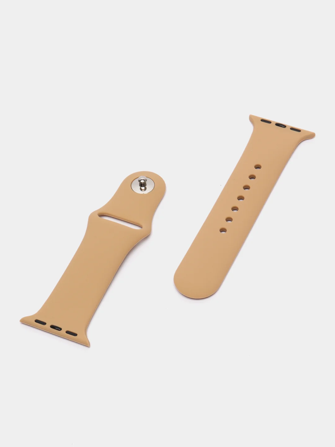 Бежевый ремешок для часов Apple Watch X22 Pro, X7, X7 Pro, T200 Plus, M16, HW22, силиконовый