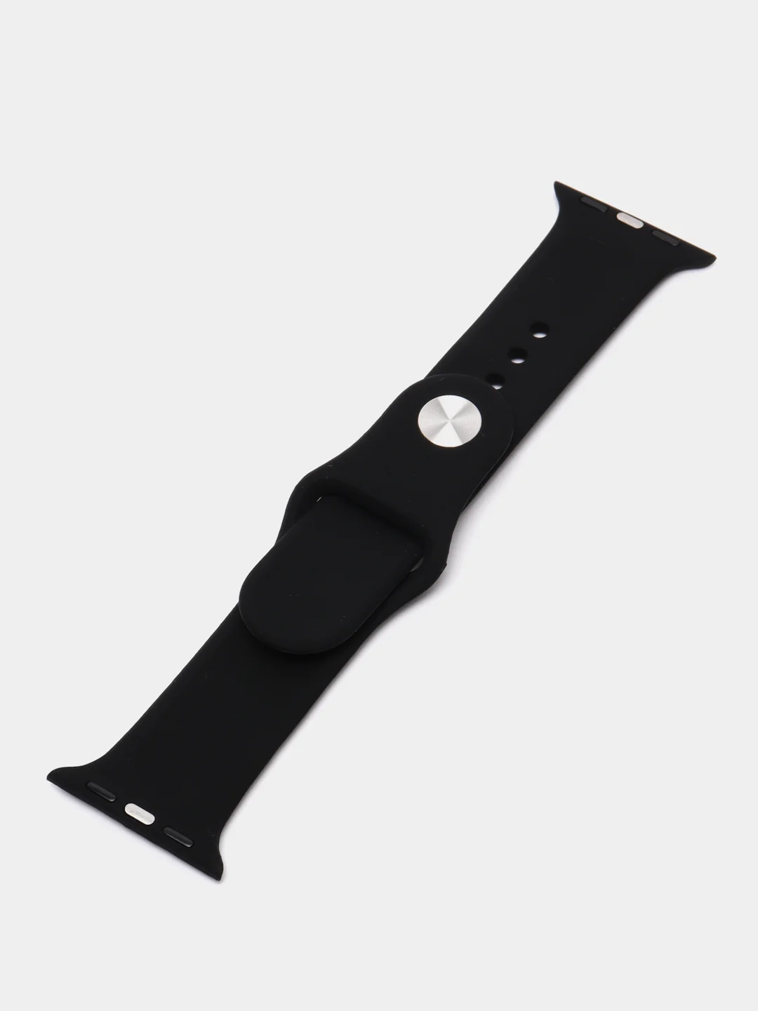 Черный ремешок для часов Apple Watch X22 Pro, X7, X7 Pro, T200 Plus, M16, HW22, силиконовый