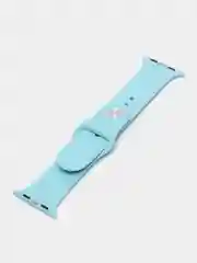 Голубой ремешок для часов Apple Watch X22 Pro, X7, X7 Pro, T200 Plus, M16, HW22, силиконовый