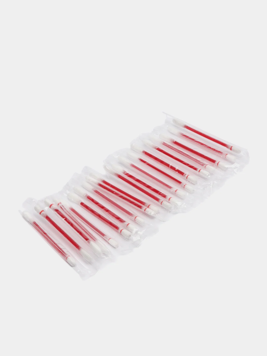 Красный тинт для губ TATOO LIPSTICK, стойкий, ватные палочки, 20 штук