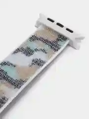 Серый нейлоновый ремешок Apple Watch series 4 5 6 7, 38 40 41 42 44 45 49 мм браслет эппл ватч
