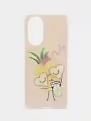 Светло-бежевый чехол Honor 50, Huawei Nova 9, Хонор 50, Хуавей Нова 9 силиконовый, с рисунком