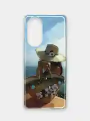 Небесно-голубой чехол Honor 50, Huawei Nova 9, Хонор 50, Хуавей Нова 9 силиконовый, с рисунком