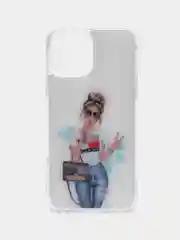 Молочный чехол для iPhone 11, 12, 12 Pro, XR, силикон с картинкой / рисунком