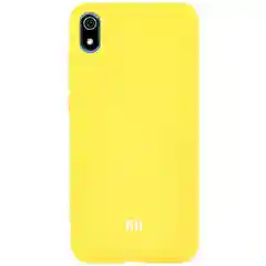Желтый чехол на Poco X3, X3 Pro, M3, F3, Xiaomi Redmi Mi 10T, Mi 11 Lite