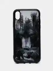 Черный чехол для iPhone 11, 12, 12 Pro, XR, силикон с картинкой / рисунком