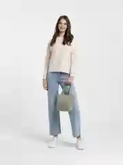 Зелёный хаки сумка шоппер, женская, с принтом