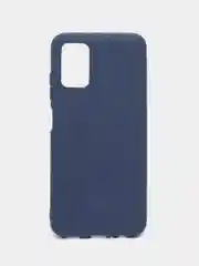 Темно-синий чехол Samsung Galaxy A03s (Самсунг Галакси А03с) силиконовый, цветной, матовый
