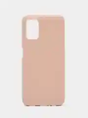Бежевый чехол Samsung Galaxy A03s (Самсунг Галакси А03с) силиконовый, цветной, матовый