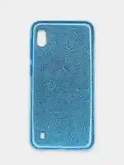 Голубой чехол Samsung Galaxy A10, Самсунг Галакси А10 блестящий сияющий