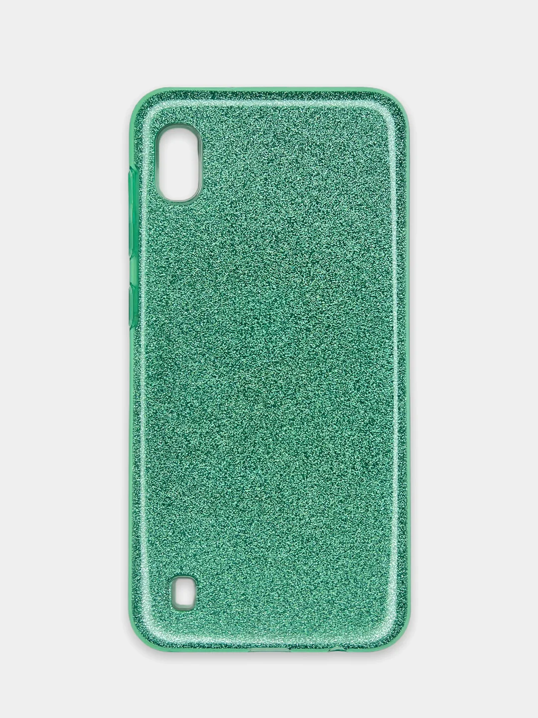 Зеленый чехол Samsung Galaxy A10, Самсунг Галакси А10 блестящий сияющий