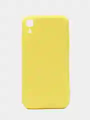 Желтый чехол для iPhone XR, 11 с бархатной подкладкой