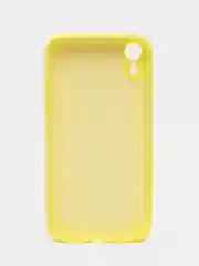 Желтый чехол для iPhone XR, 11 с бархатной подкладкой