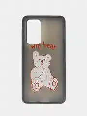 Угольный чехол Huawei P40, Хуавей П40 пластиковый матовый полупрозрачный с рисунком