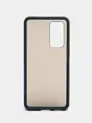 Темно-синий чехол Huawei P40, Хуавей П40 пластиковый матовый полупрозрачный с рисунком