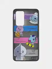 Пурпурный чехол Huawei P40, Хуавей П40 пластиковый матовый полупрозрачный с рисунком
