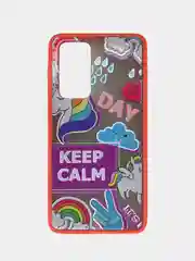 Конфетный чехол Huawei P40, Хуавей П40 пластиковый матовый полупрозрачный с рисунком