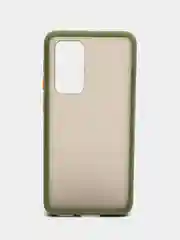 Лесной зеленый чехол Huawei P40, Хуавей П40 пластиковый матовый полупрозрачный с рисунком