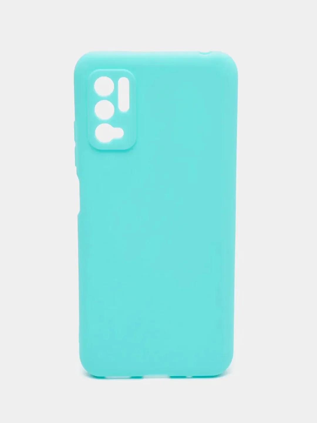 Бирюзовый чехол Xiaomi Poco M3 Pro / Redmi Note 10T, Сяоми Поко М3 Про / Редми Нот 10Т, силиконовый