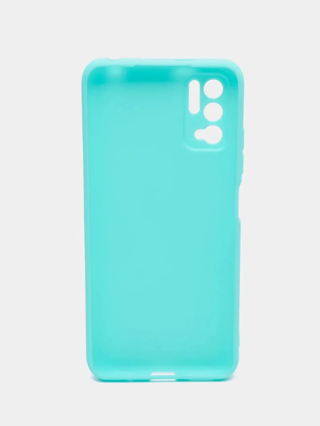 Бирюзовый чехол Xiaomi Poco M3 Pro / Redmi Note 10T, Сяоми Поко М3 Про / Редми Нот 10Т, силиконовый