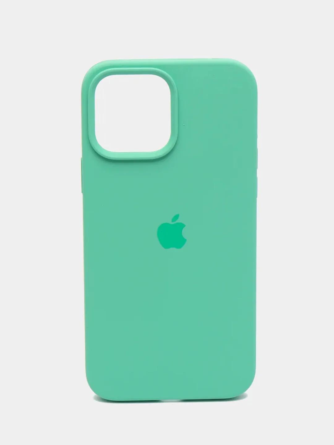 Мятный чехол силиконовый для iPhone 13, 13 Pro, 13 Pro Max, с закрытым низом