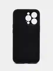 Угольный чехол силиконовый для iPhone 13, 13 Pro, 13 Pro Max, с закрытым низом