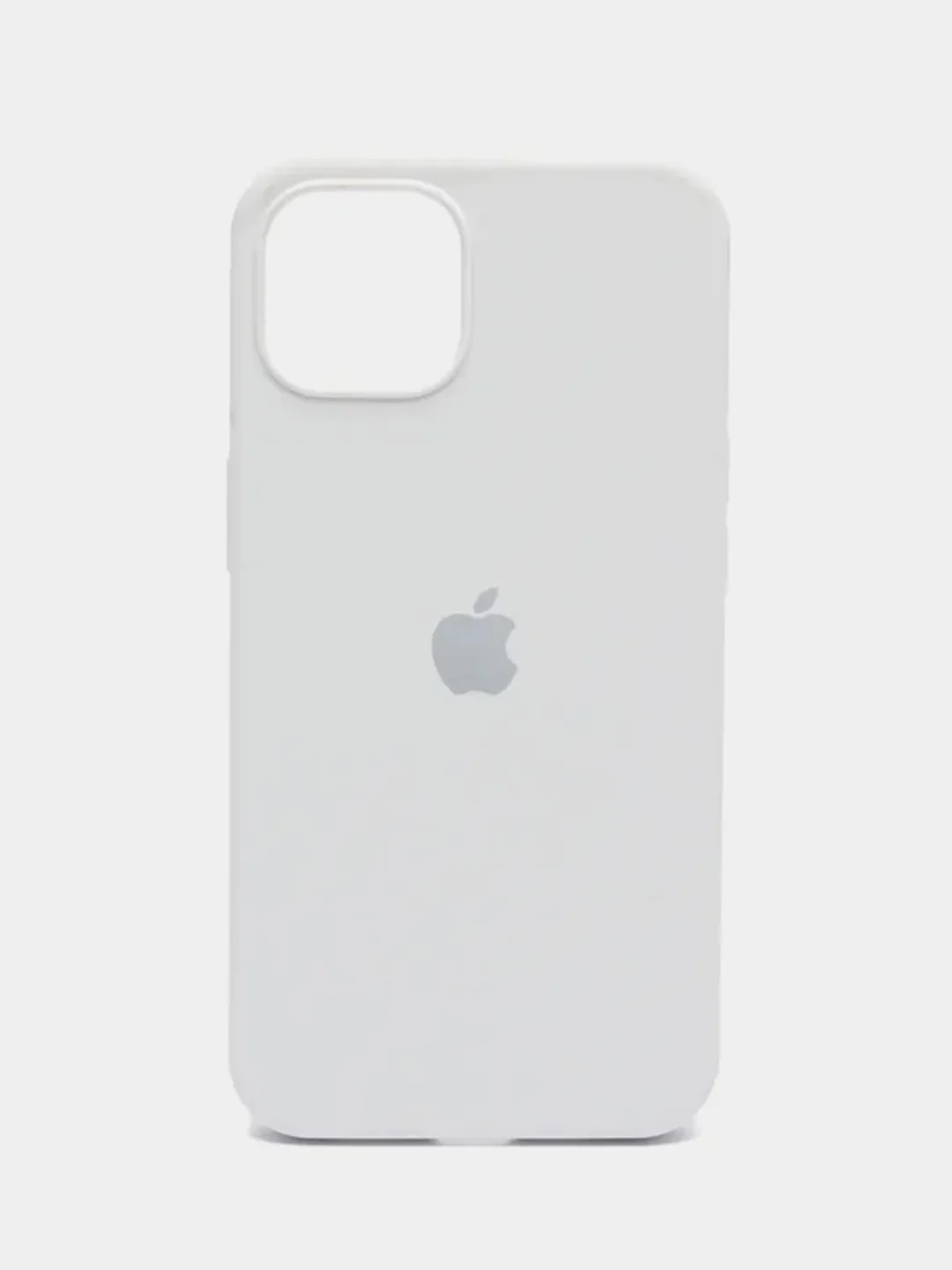 Белый чехол силиконовый для iPhone 13, 13 Pro, 13 Pro Max, с закрытым низом