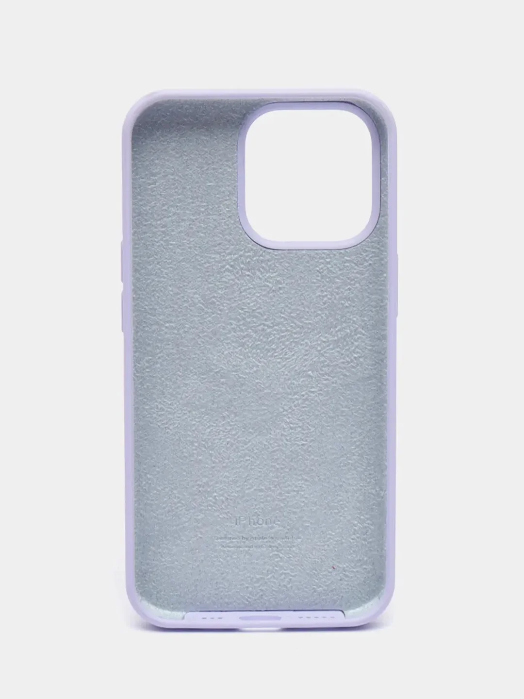 Лавандовый чехол силиконовый для iPhone 13, 13 Pro, 13 Pro Max, с закрытым низом