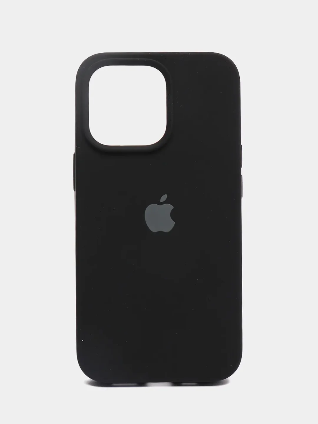 Черный чехол силиконовый для iPhone 13, 13 Pro, 13 Pro Max, с закрытым низом