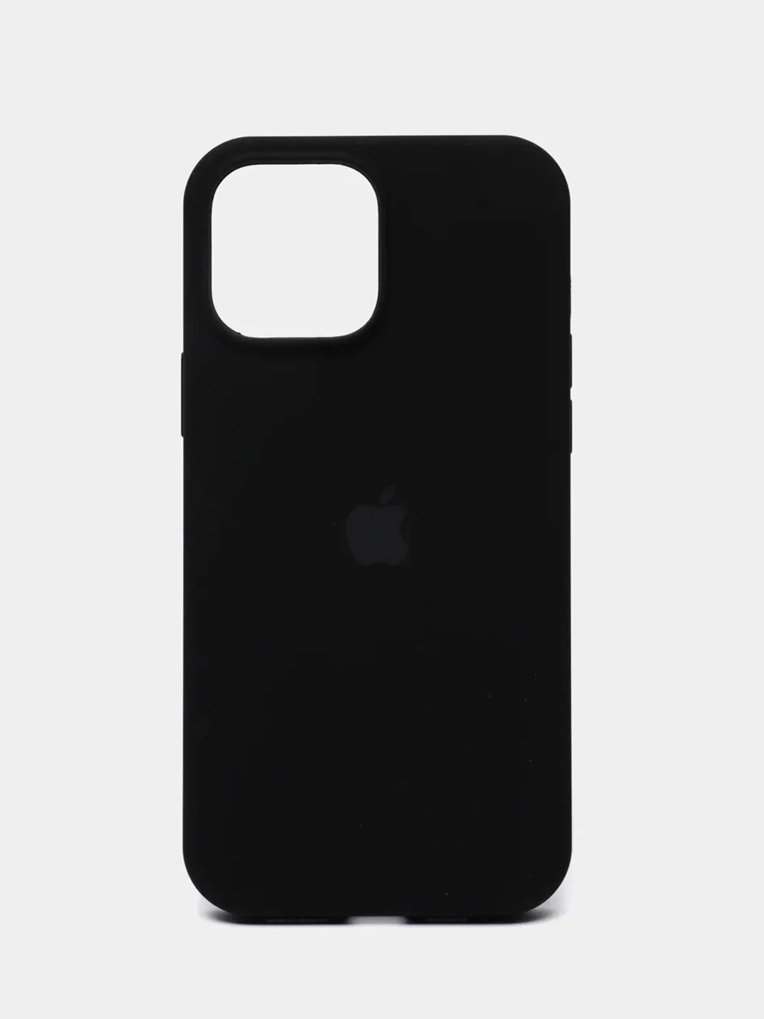 Черный чехол силиконовый для iPhone 13, 13 Pro, 13 Pro Max, с закрытым низом